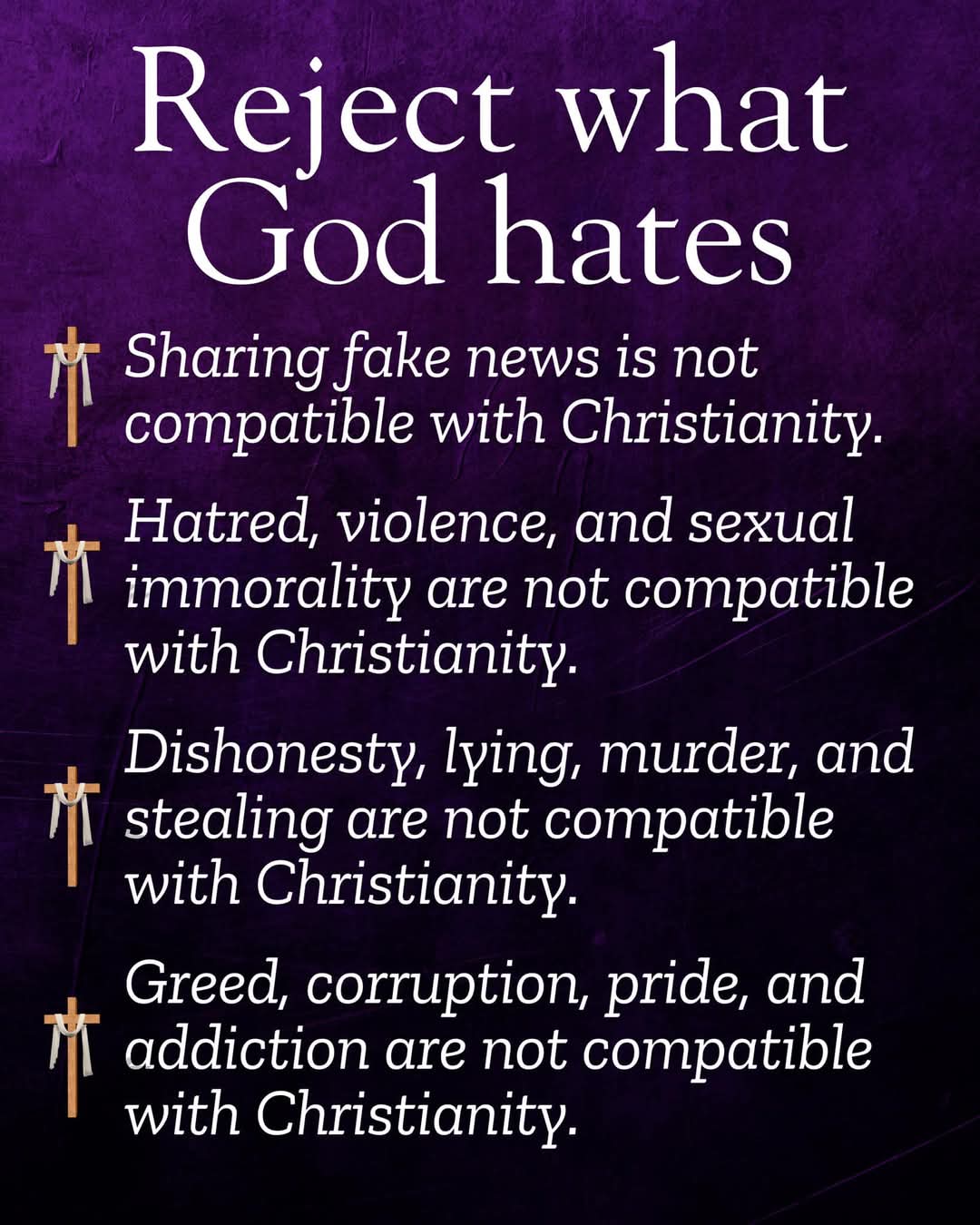 reject hat God hates